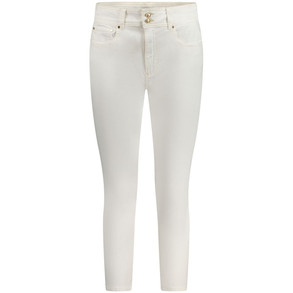 White Cotton Women's Skinny Jean - ventzia