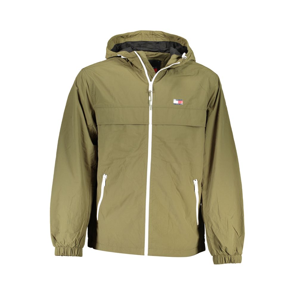 Green Recycled Nylon Men Jacket