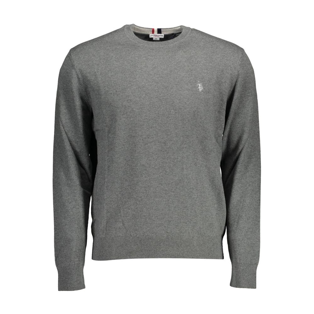 Gray Cotton Mens Sweater - ventzia