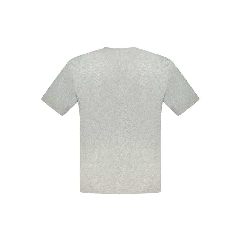 Gray Cotton Men's T-Shirt - ventzia