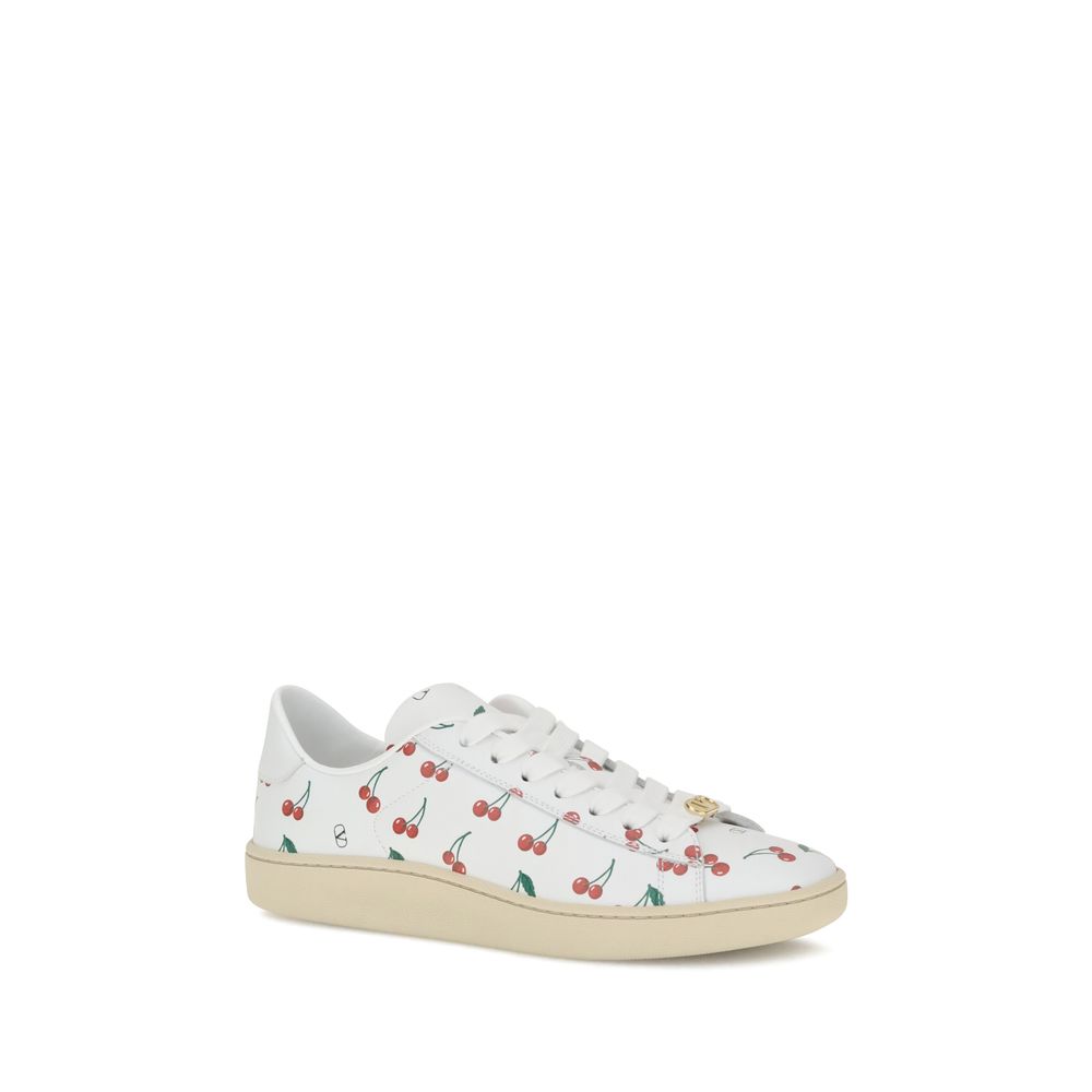 White Calf Leather Bos Taurus Low Top Sneakers - ventzia