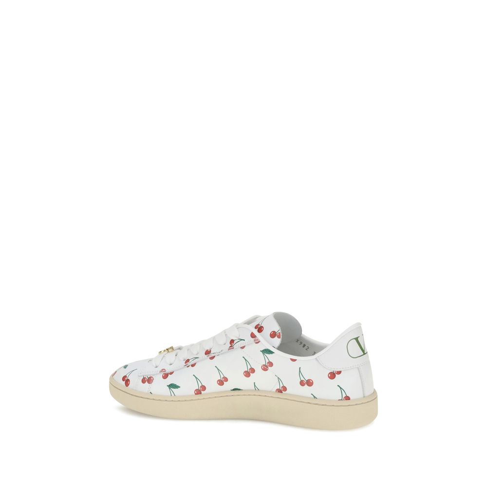 White Calf Leather Bos Taurus Low Top Sneakers - ventzia