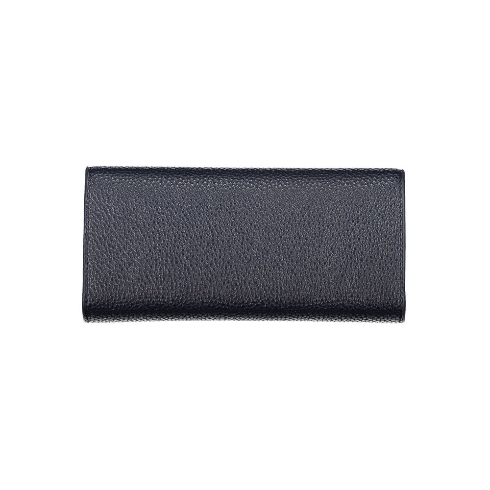 Blue Polyurethane Women Wallet - ventzia