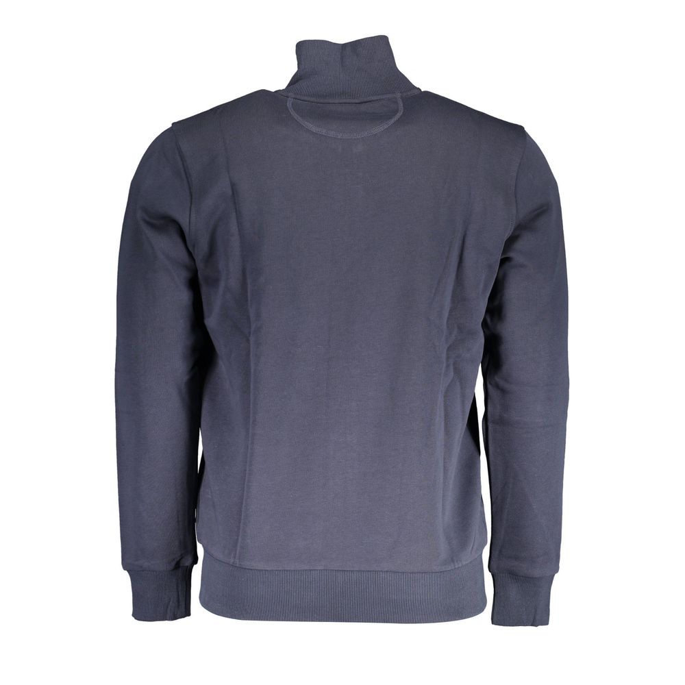 Blue Cotton Men Sweater - ventzia