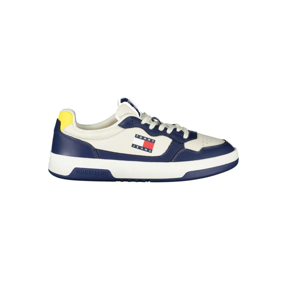 Blue Polyurethane Men Sneaker - ventzia