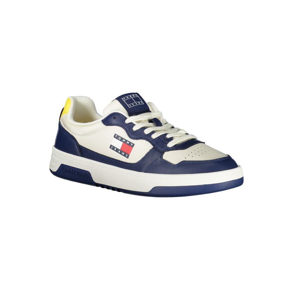 Blue Polyurethane Men Sneaker - ventzia