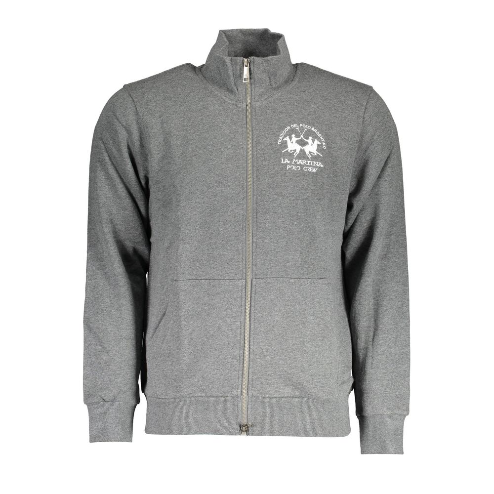 Gray Cotton Men Sweater - ventzia