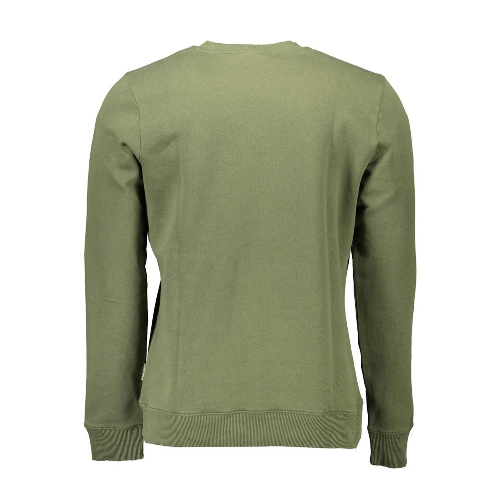 Green Cotton Men Sweater - ventzia