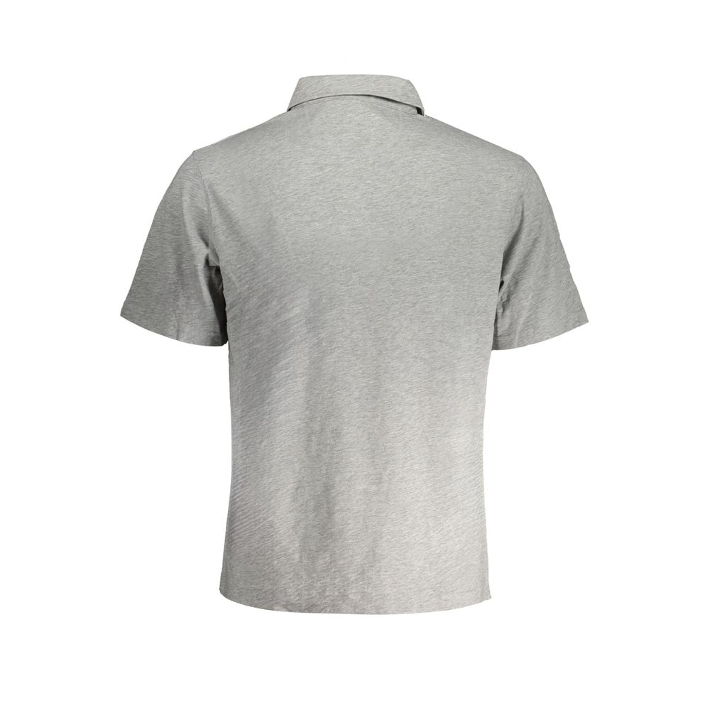 Grigio Cotton Men Polo Shirt - ventzia