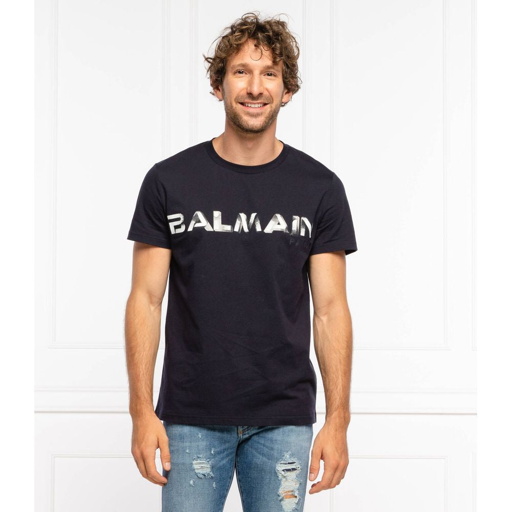 Blue Cotton T-Shirt - ventzia