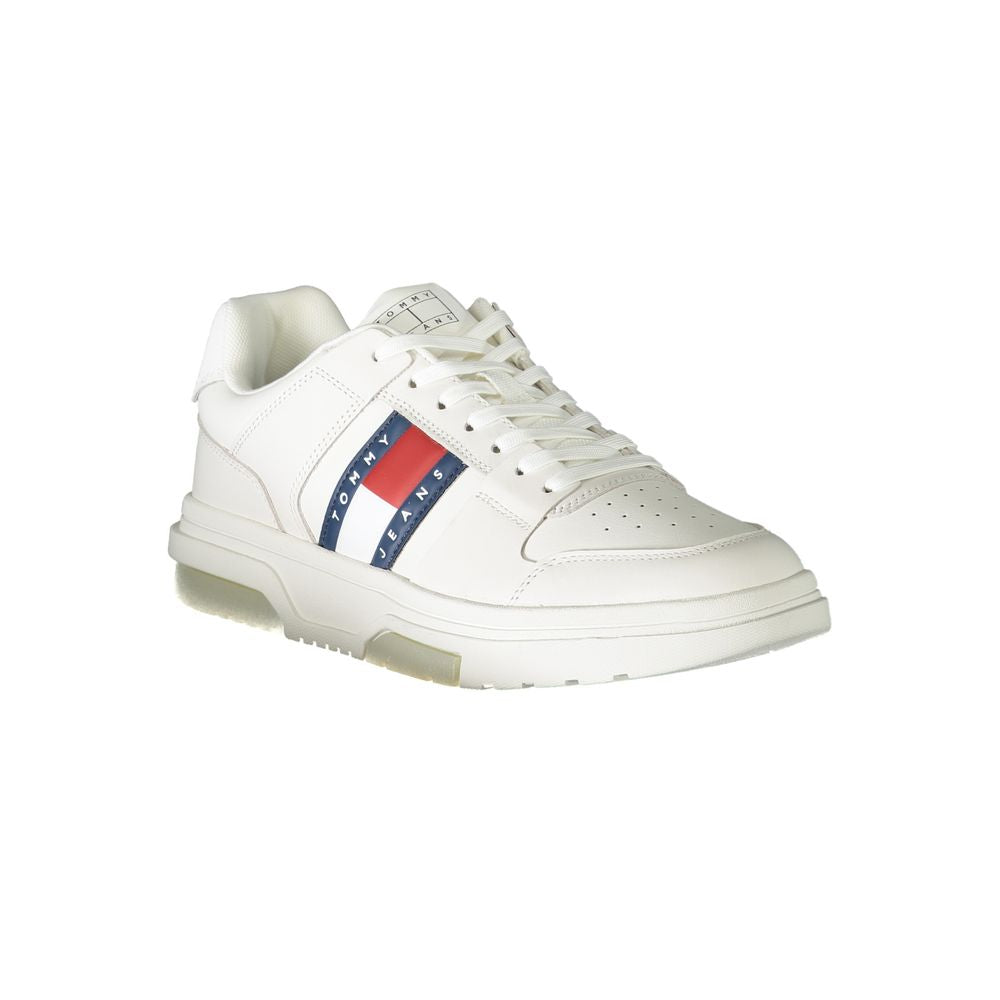 Bianco Polyurethane Men Sneaker - ventzia