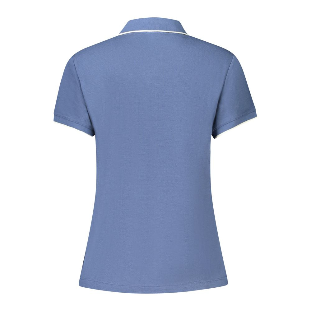 Blue Modal Women Polo Shirt - ventzia