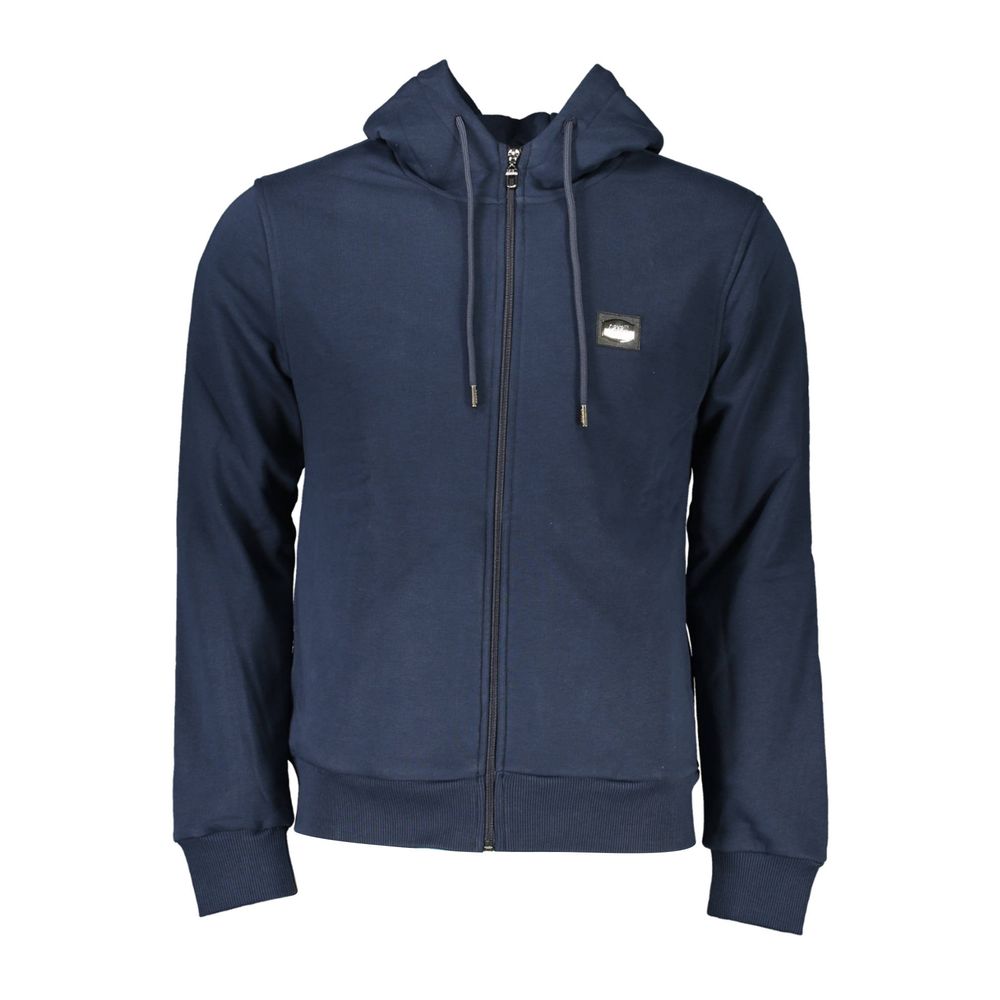 Blue Cotton Men Sweater - ventzia