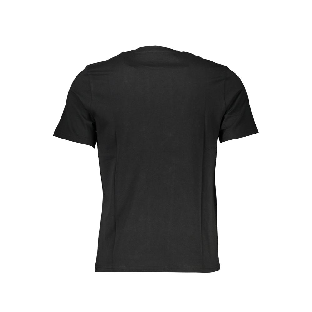 Black Cotton Men T-Shirt - ventzia