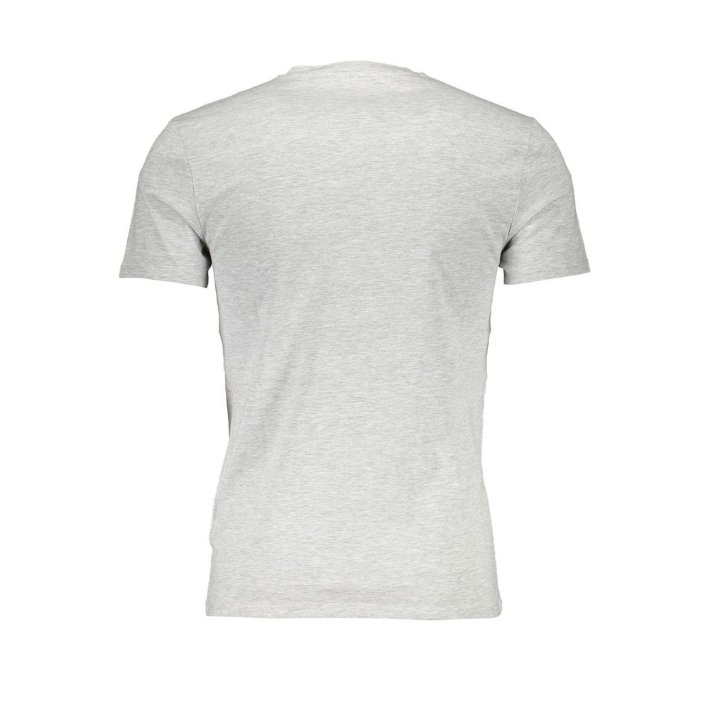 Gray Cotton Men T-Shirt - ventzia