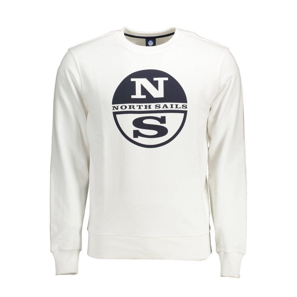 White Cotton Men Sweater - ventzia