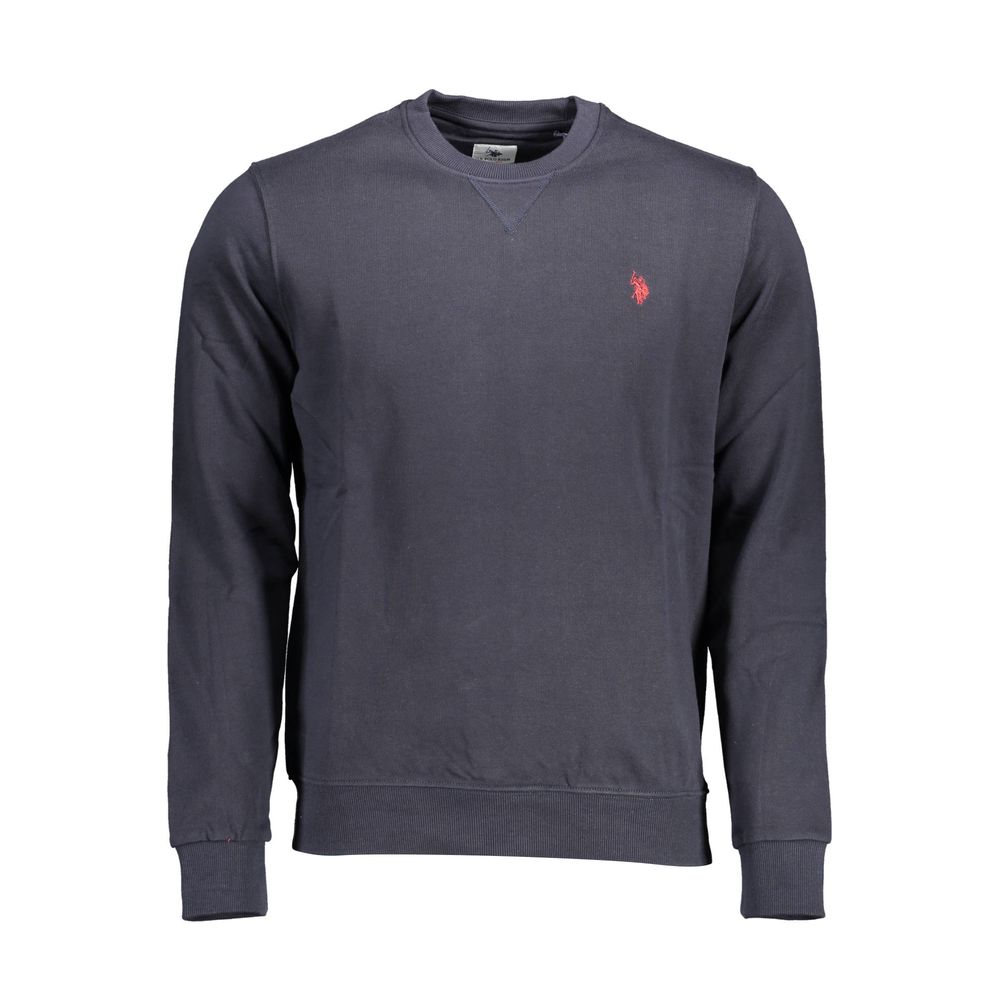 Blue Cotton Men Sweater - ventzia