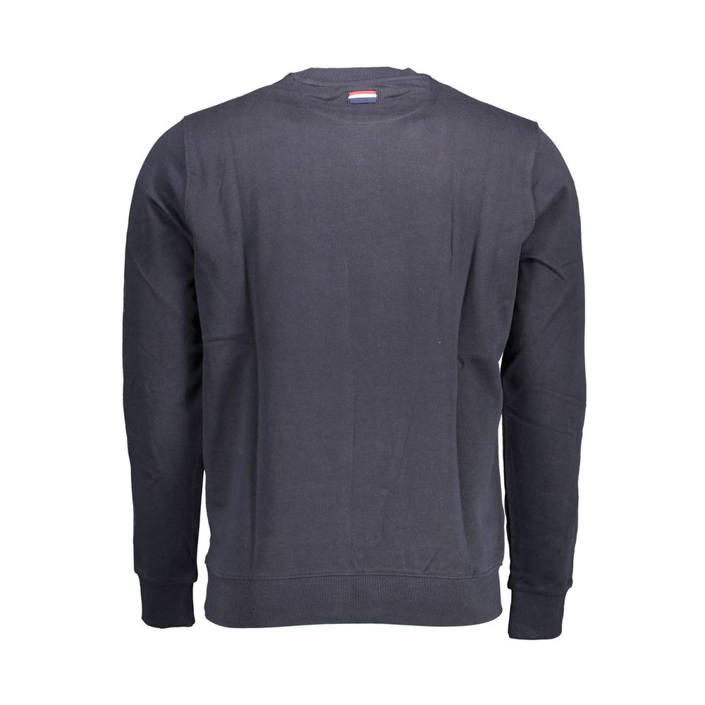 Blue Cotton Men Sweater - ventzia