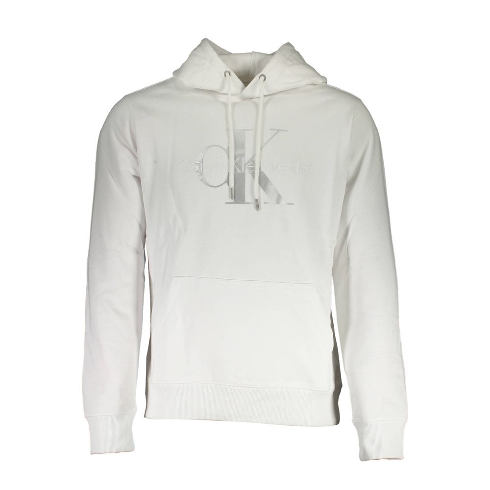White Cotton Men Sweater - ventzia