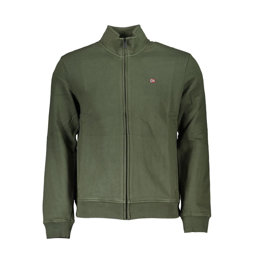 Green Cotton Men Sweater - ventzia