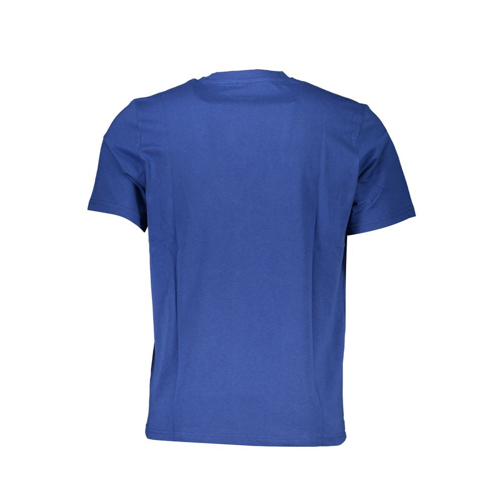 Blue Cotton Men T-Shirt - ventzia