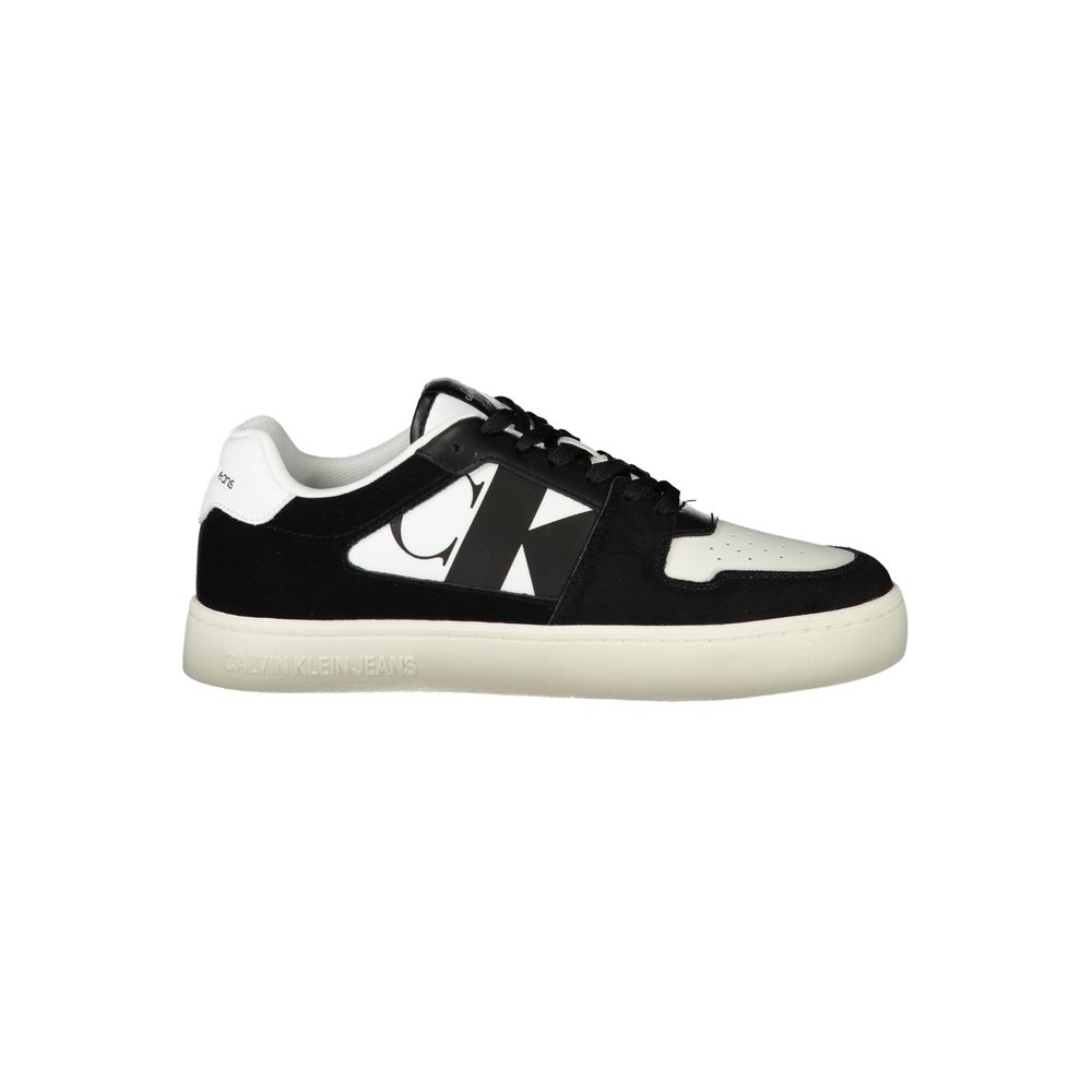 White Polyester Men's Sneaker - ventzia