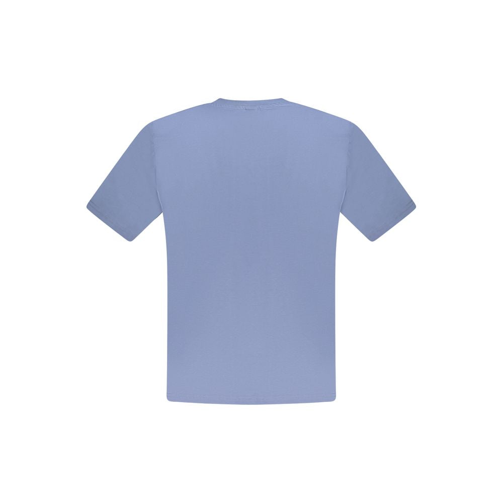 Blu Cotton Men T-Shirt - ventzia
