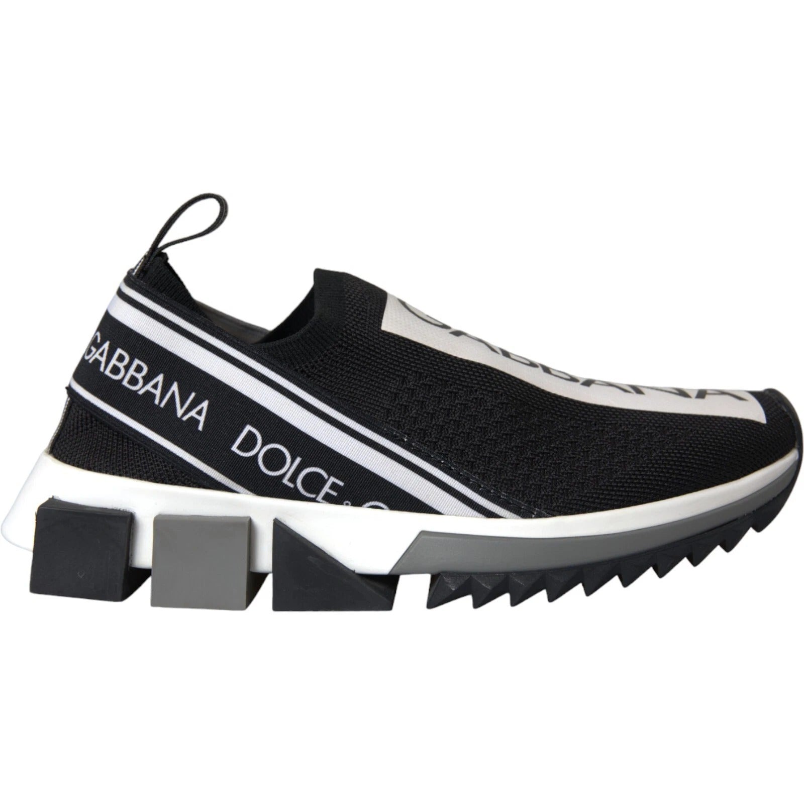 Black White Slip On Sorrento Sneakers Shoes - ventzia