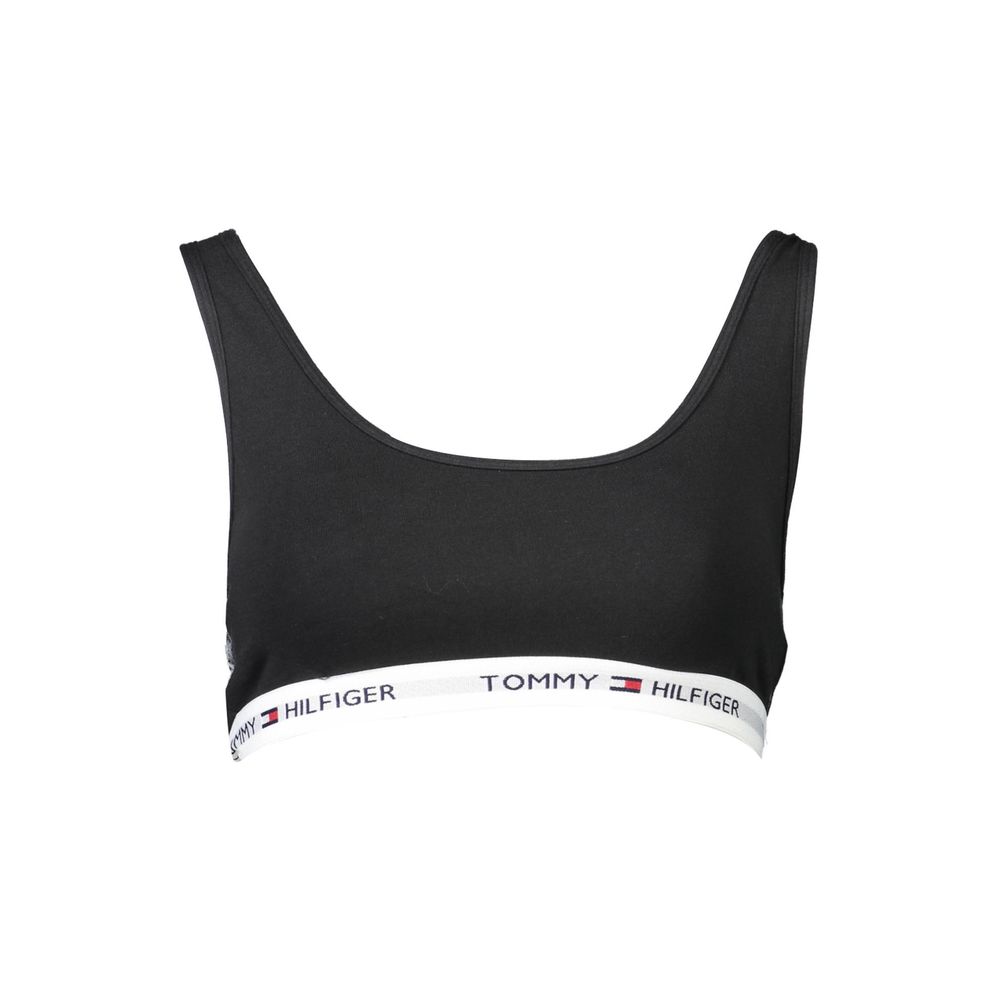 Black Cotton Women Sports Bra - ventzia