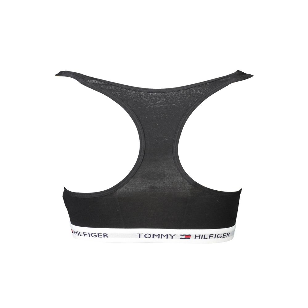 Black Cotton Women Sports Bra - ventzia
