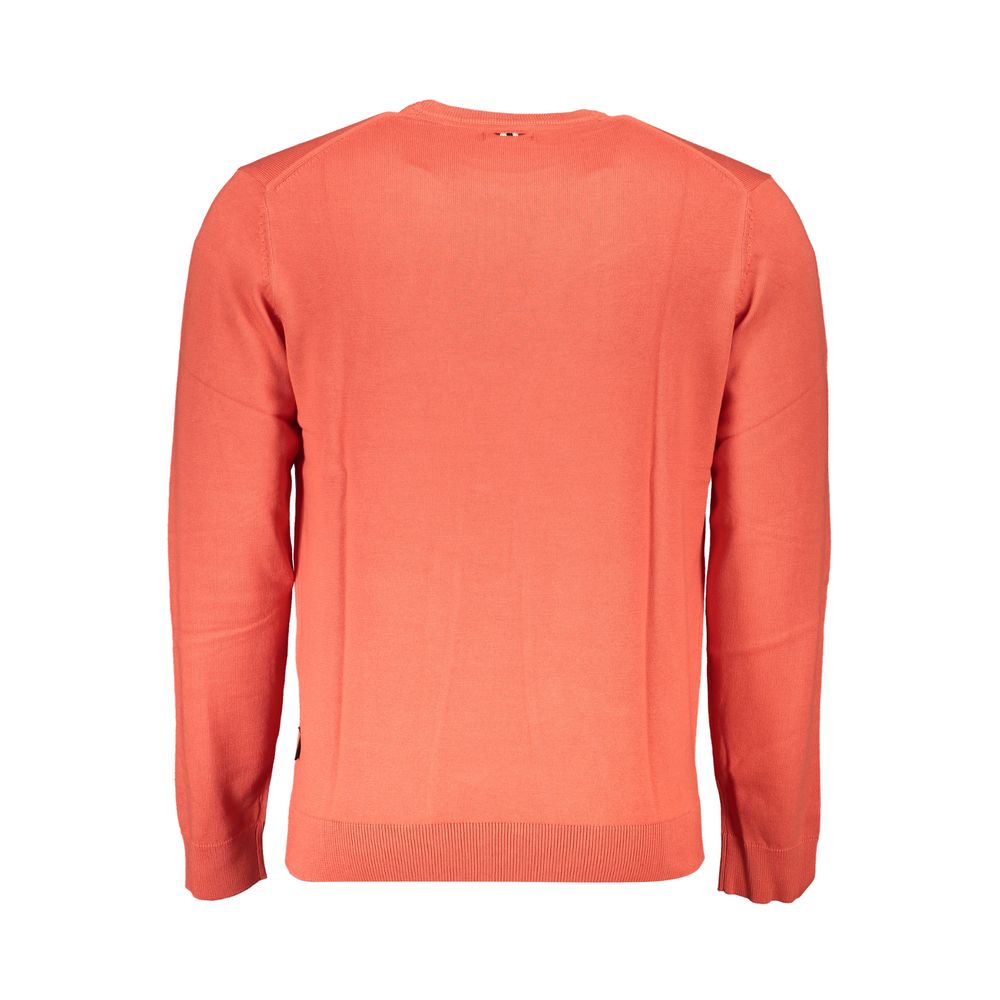 Red Cotton Men Sweater - ventzia