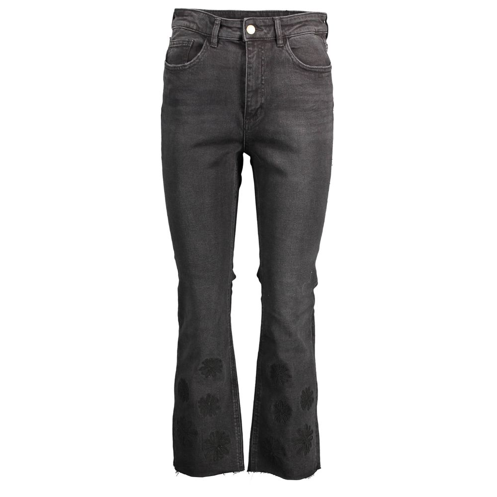 Black Cotton Jeans Denim