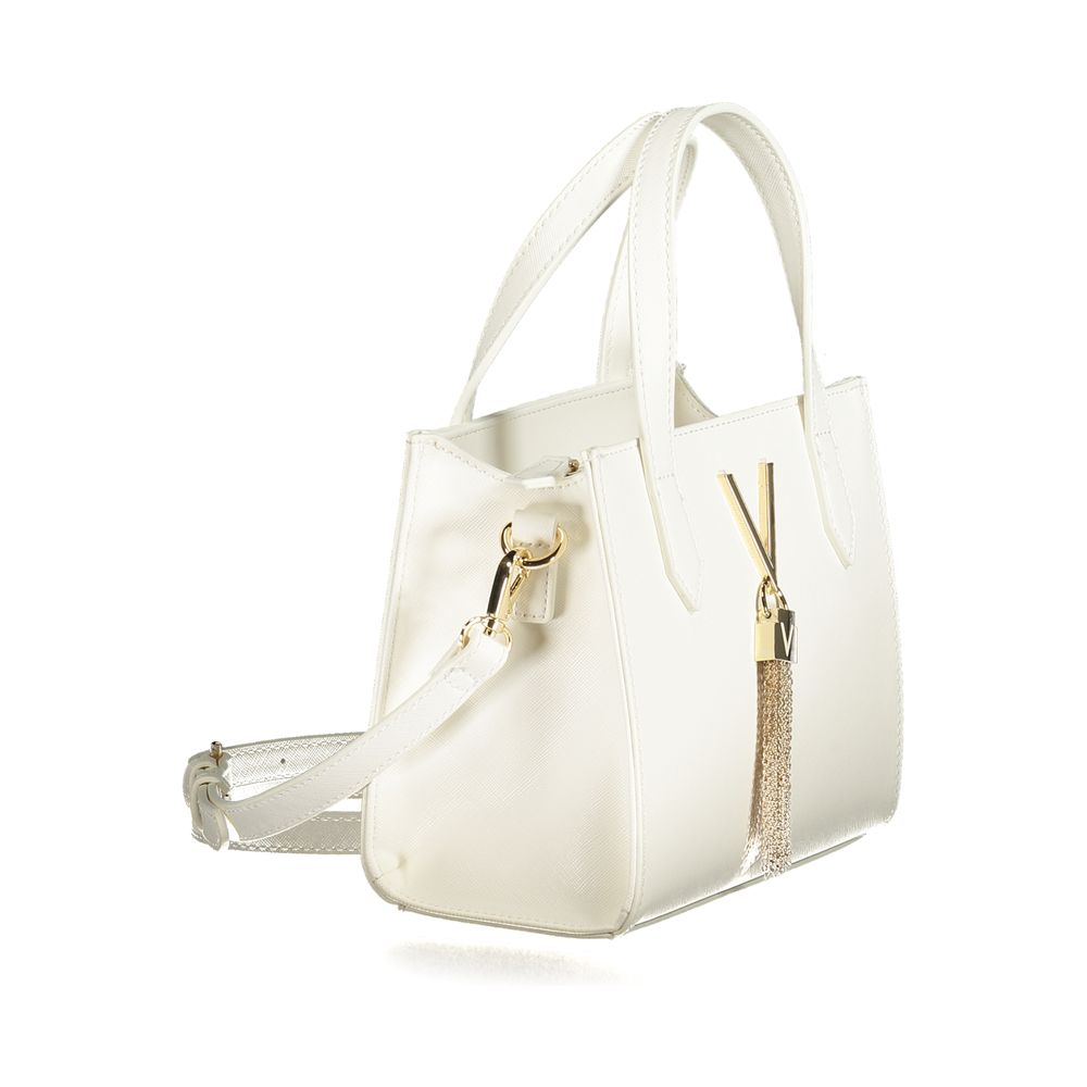 White Polyethylene Women Handbag