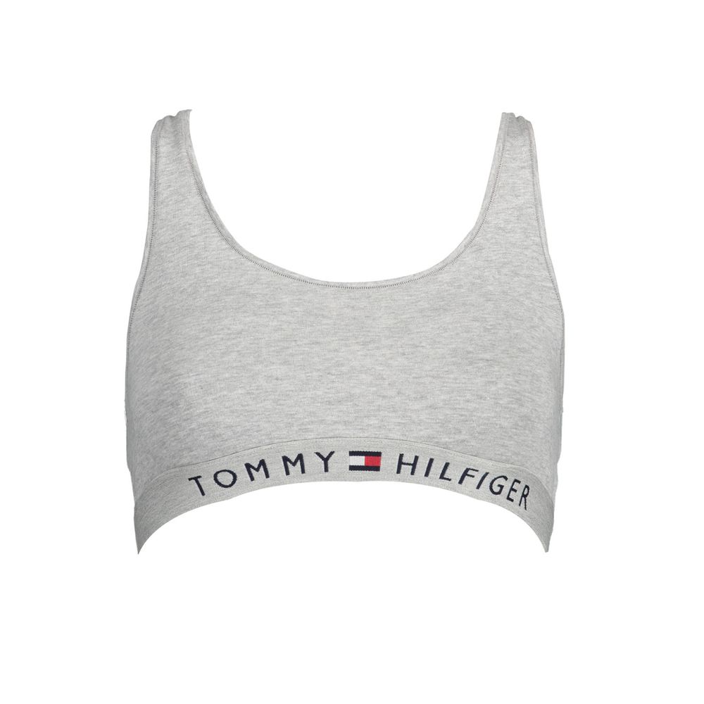 Gray Cotton Women Sports Bra - ventzia