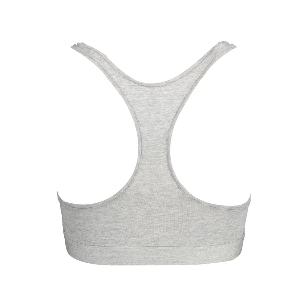 Gray Cotton Women Sports Bra - ventzia
