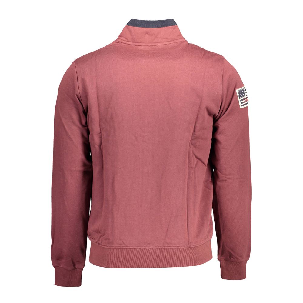 Purple Cotton Men Sweater - ventzia