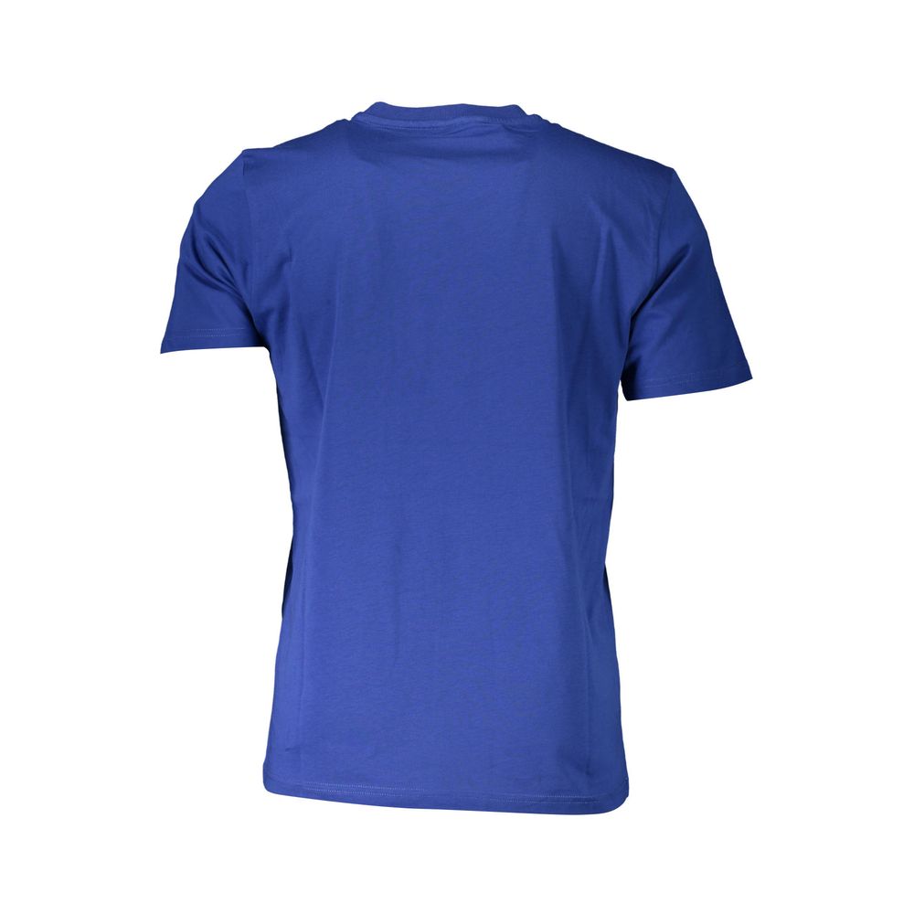 Blue Cotton Men T-Shirt - ventzia