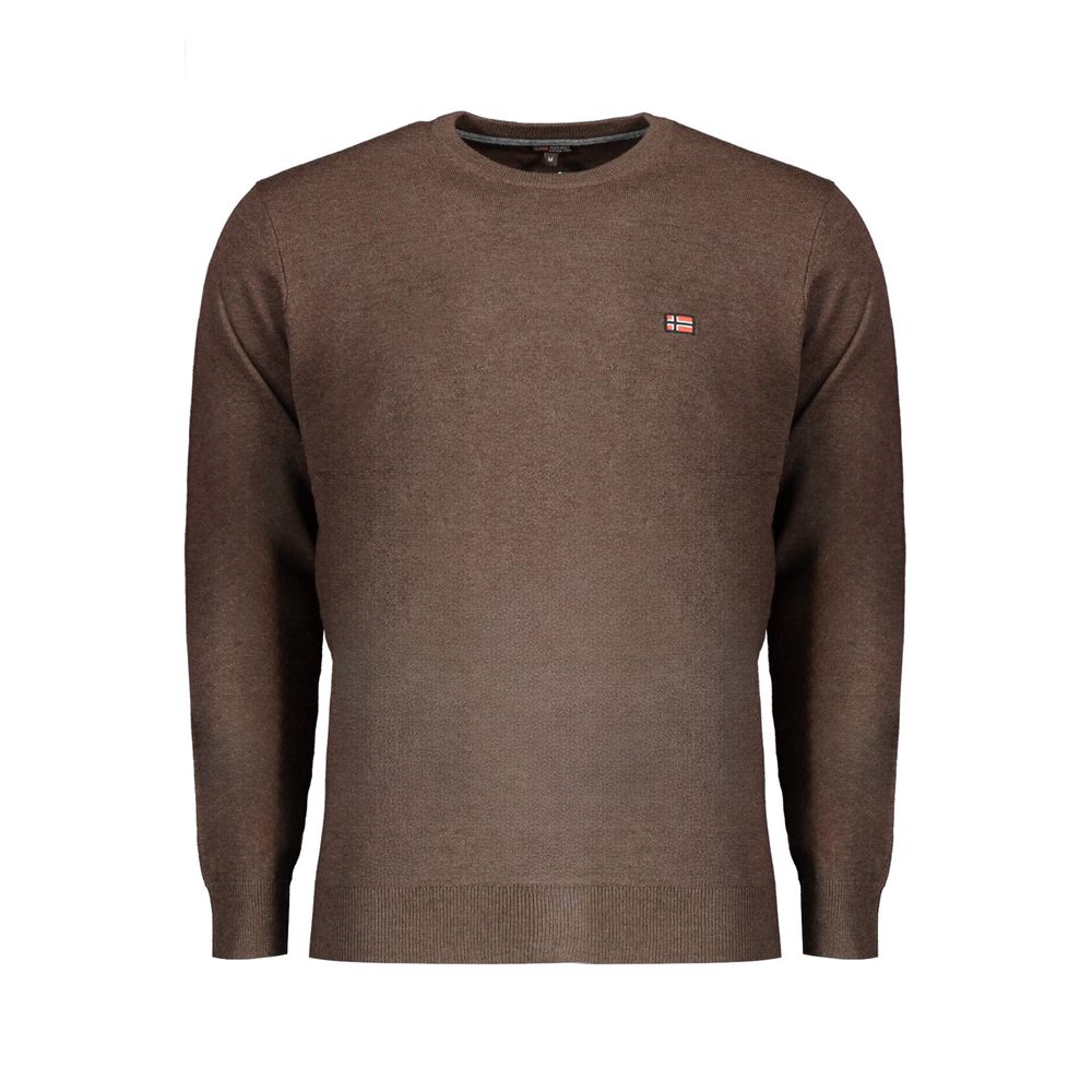 Brown Polyester Sweater