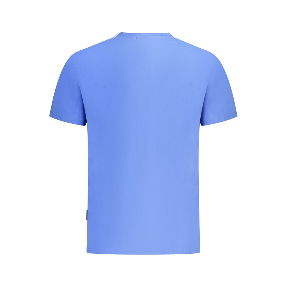 Blue Cotton Men T-Shirt - ventzia