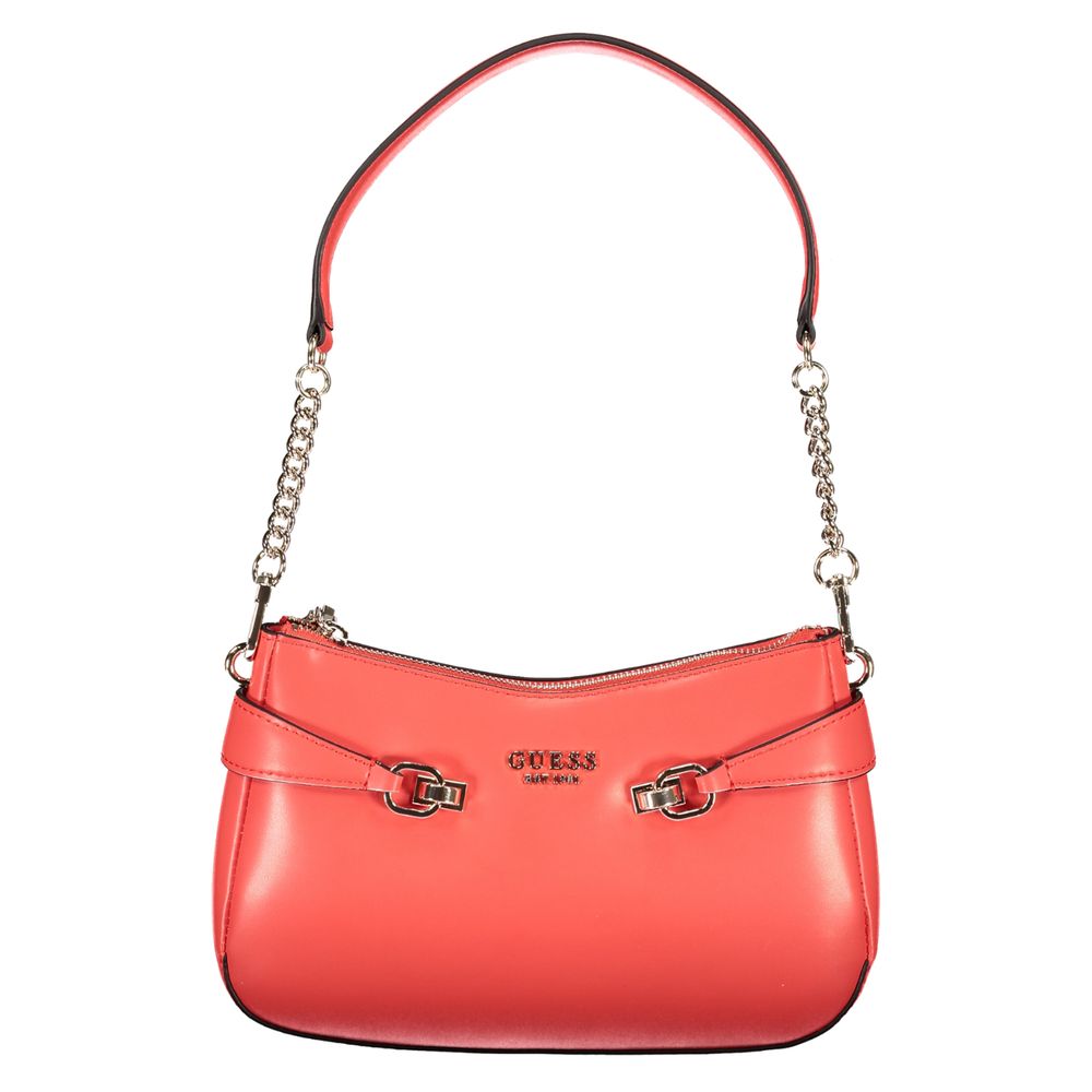 Red Polyethylene Women Handbag