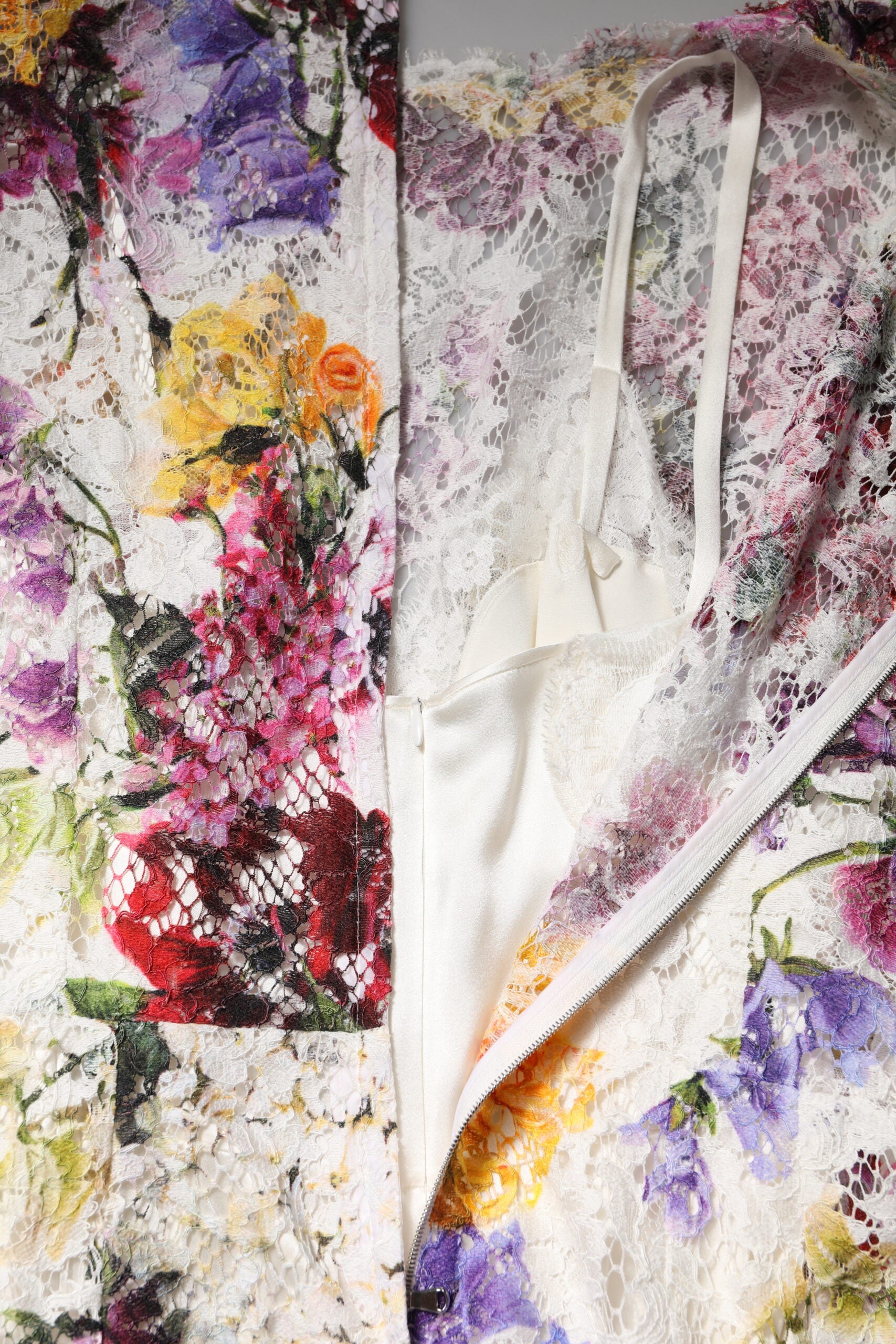 Multicolor Floral Long Sleeve A-line Dress - ventzia