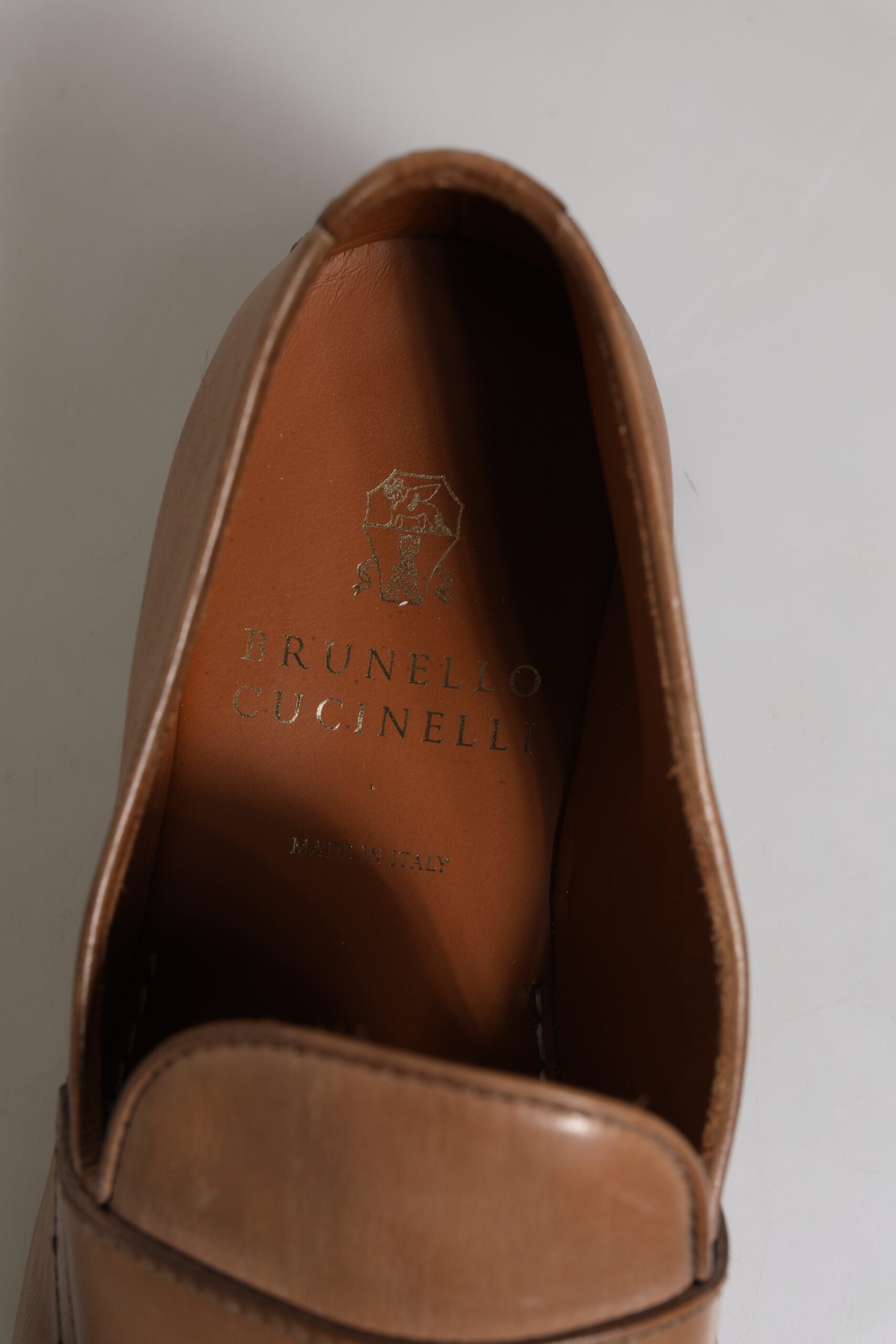 Brown Leather Loafer Dress Formal Shoes - ventzia