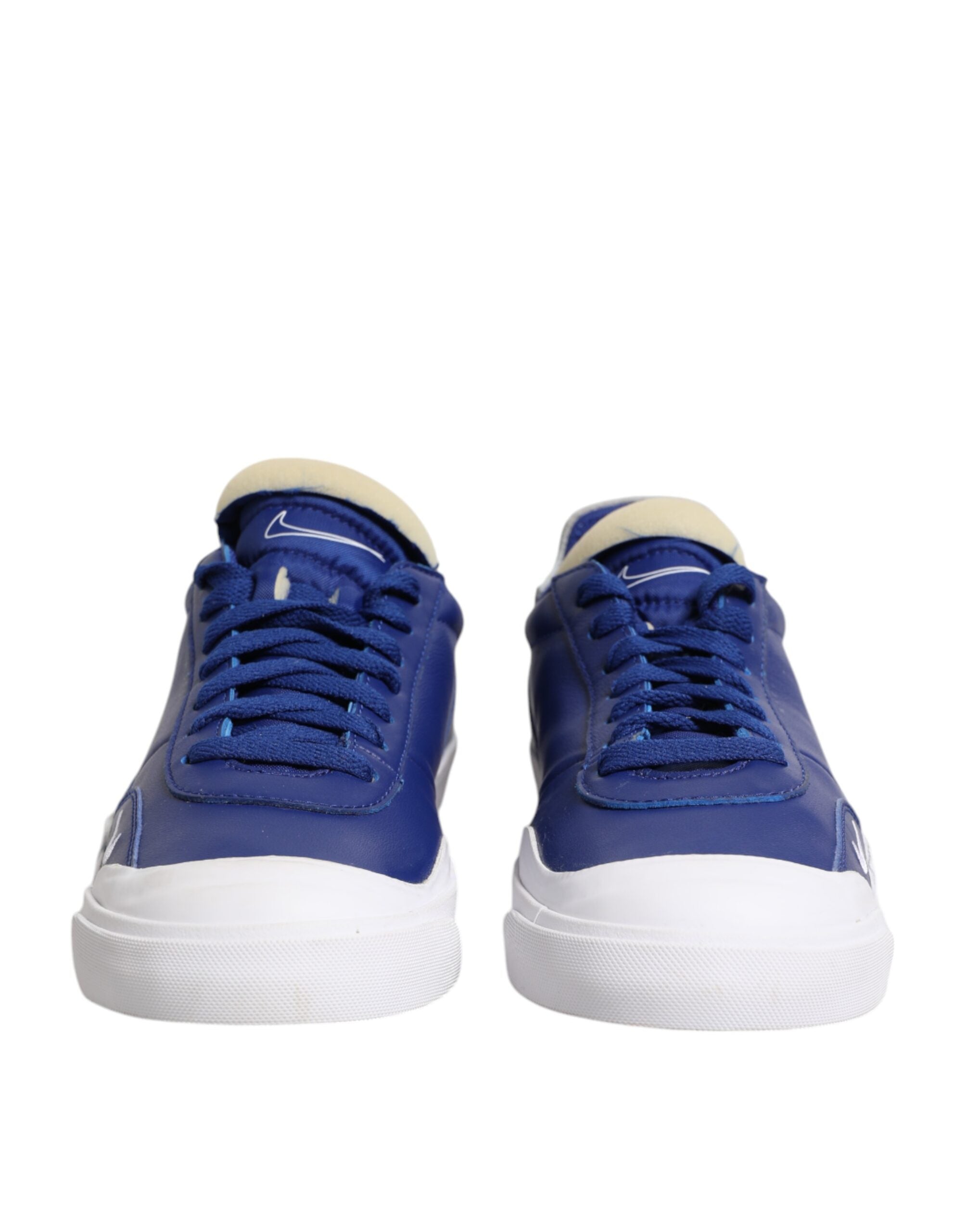 White Blue Lace Up Low Top Drop-Type PRM Sneakers Shoes - ventzia