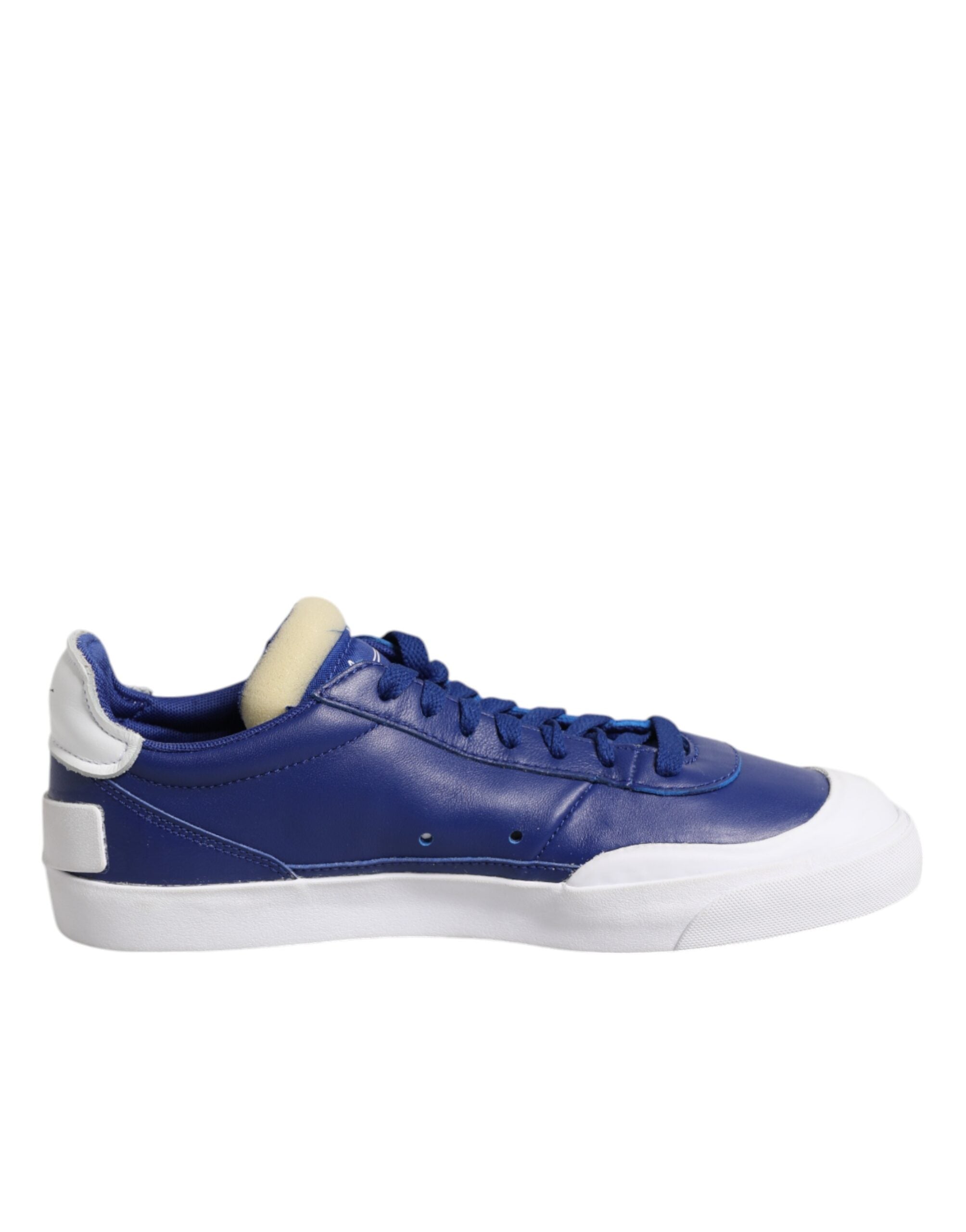 White Blue Lace Up Low Top Drop-Type PRM Sneakers Shoes - ventzia