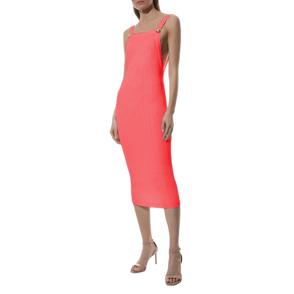 Pink Viscose Dress - ventzia