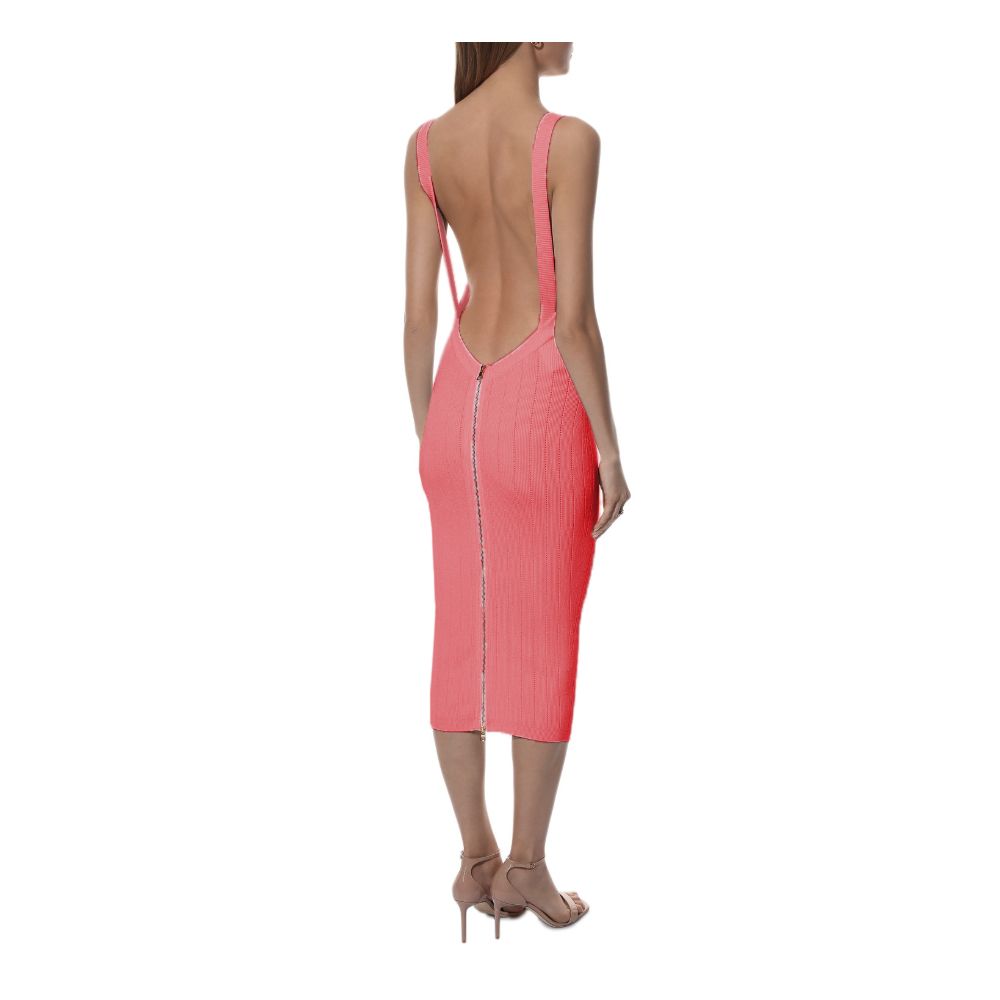 Pink Viscose Dress - ventzia