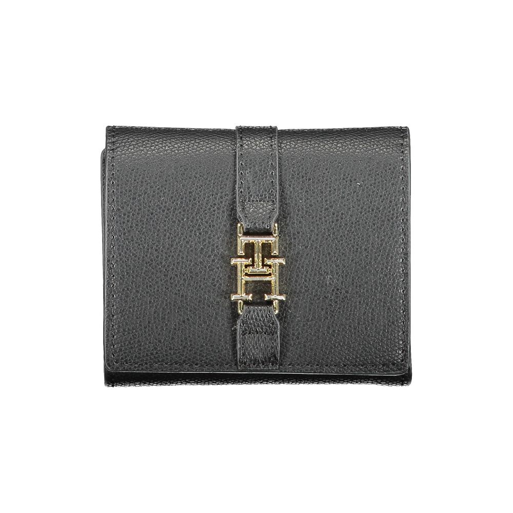 Black Polyurethane Women Wallet - ventzia