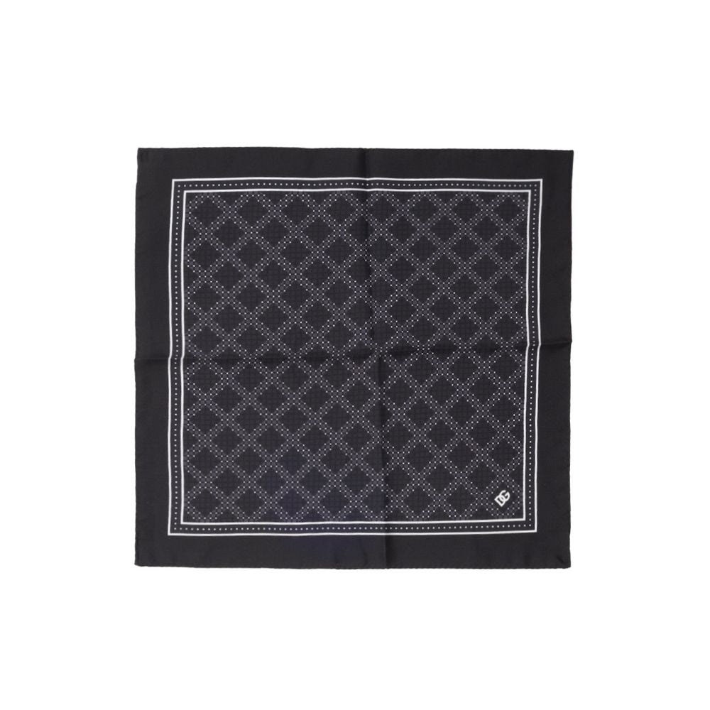 Black Silk Pocket Square - ventzia