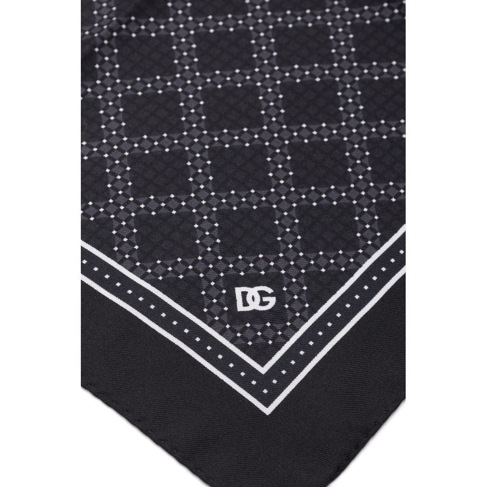 Black Silk Pocket Square - ventzia