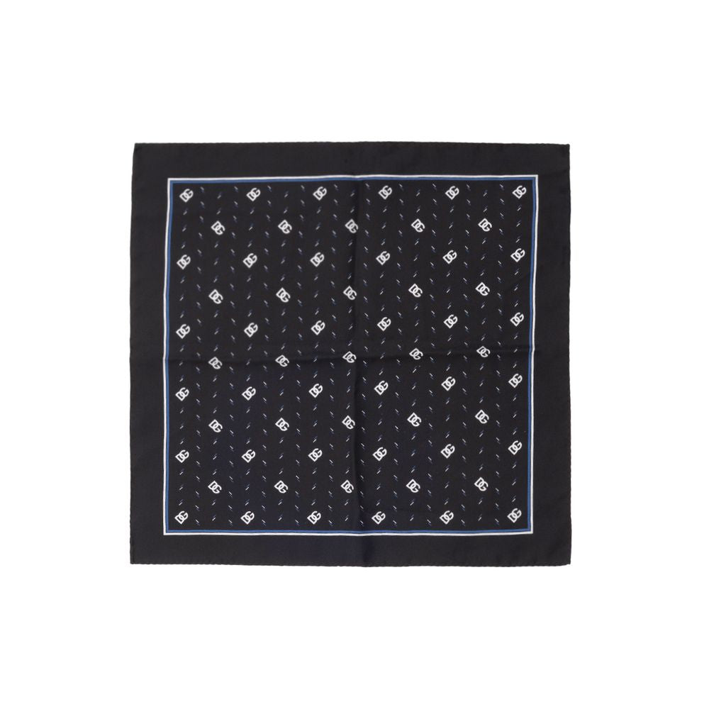Black Silk Pocket Square - ventzia